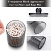 AIMIXUN 3 Pack Cotton Buds Dispenser, Cotton Pad Holder, 10