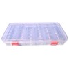 Kamay's Transparent Plastic Removable 28Pots Storage Jars Container Organizer With