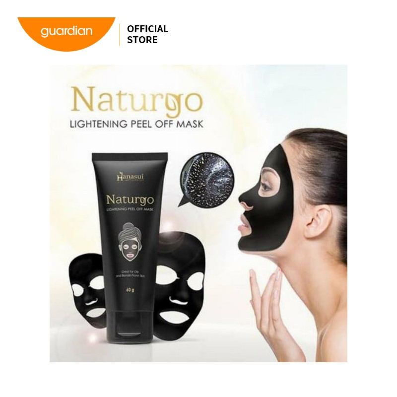 Hanasui Naturgo Lightening Peel Off Mask (Black) 60G