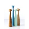 Applicata Lily candleholder, oak 24,5 cm