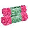 Chenille Soft Yarn, 2 * 100g Soft Chenille Yarn with