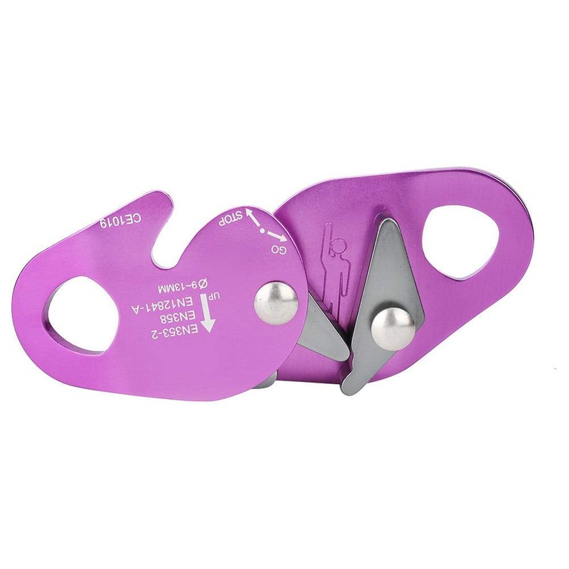 Hopcd Rock Climbing Rope Grab, 7075 Aviation Aluminum 9-13mm Self