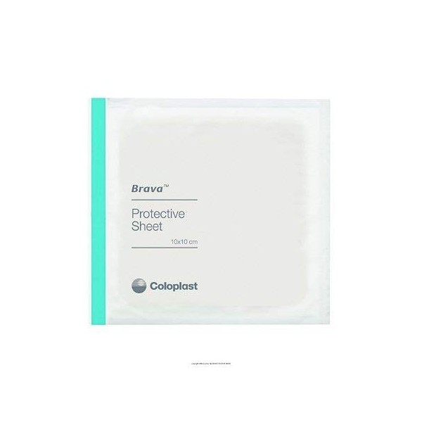 Coloplast Inc 6232105 Brava Skin Barrier Protective Sheets 4" X 4",Coloplast Inc - Box 10