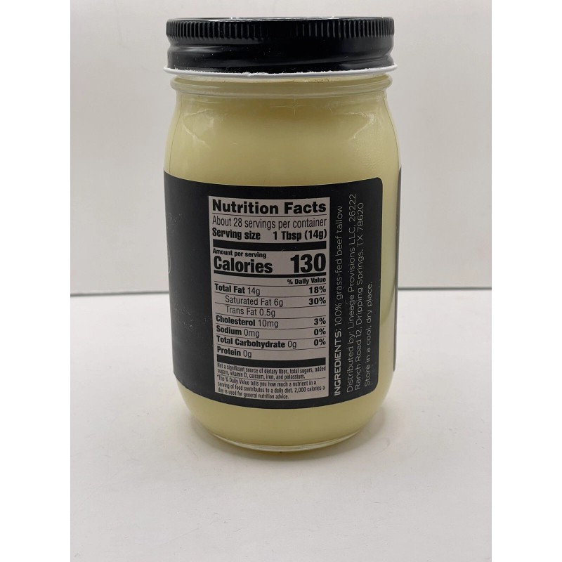 Unbranded 3x Lineage Provision Beef tallow 100% Grass Feed 3