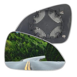 Passenger Side Mirror Replacement Glass for Buick Regal 2011-2017, Automotive Exterior Heated Right Side View Mirror Glass for2011 2012 2013 2014 2015 2016 2017 Buick Regal(SKOUIO 01-S)