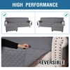 MIFXIN Sectional Couch Covers Reversible Waterproof L-Shaped Sofa Cover Chaise