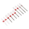 10pcs Nail Art Drill Bits Set Remove Nail Glue Stainless