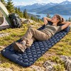 Inflatable Camping Sleeping Pad with Pillow – Self-Inflating Air Cushion