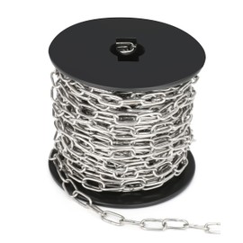 15 m Stainless Steel Chain, 1.5 mm Hanging Chain, Jack Chain, Metal Chains are Adjustable for Hanging Bird Feeders/Dog Leads/Signs & DIY Projects (1.5 mm with Spool)