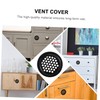 Operitacx 20 Pcs Stainless Steel Louver Round Vent Covers Flat
