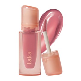 Laka Jelling Nude Gloss, 4.5g0.15oz, Sheer Hydrating Lip Oil with No Stain, Non-Sticky, Nourishing Gloss for a Glowy Look, K-Beauty (306 Angelring)