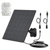 Vuebee 10W Solar Panel for Security Camera, 5V Micro USB