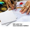 200 Sheets Tear Away Embroidery Stabilizers Backing Embroidery Precut Sheets