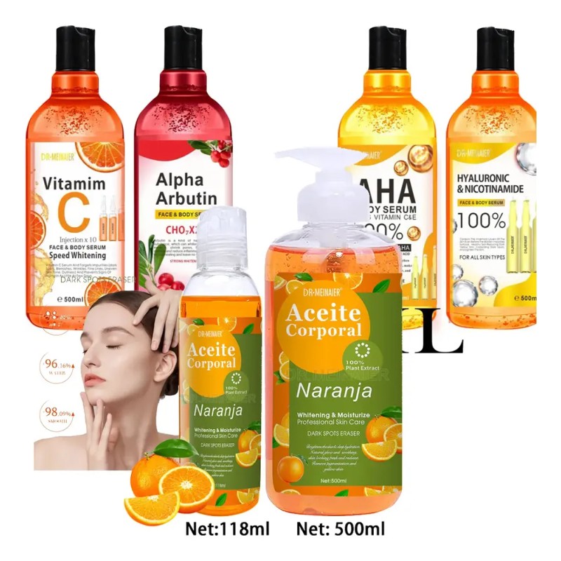 500ml Vitamin C Aha Serum Nicotinamide Hyaluronic& Face
