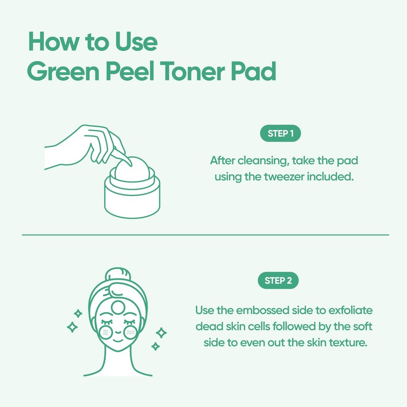 Banila Co Clean it Zero Green Peel Toner Pad, Vegan
