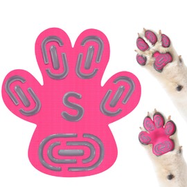 Non-Slip Dog Paw Protector Pads for Senior Dogs, Dog Paw Adhesive Pads on Hardwood Floor,Pets Essentials with Strong Traction,Pink,12 Sets 48 pc S