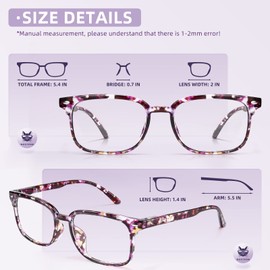 NOVIVON 6 Pack Reading Glasses Blue Light Blocking for Women Men, Lightweight Anti Eyestrain/Glare Computer Readers (6 Pack Multicolor, 1.5)