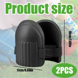 Knee Pads for Construction and Gardening – Lightweight and Durable EVA Foam, Adjustable Straps, Non-Slip, 17x18 cm, Comfortable Protection for Men and Women, Ideal for Work, Yoga, and DIY Pr