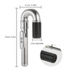 summina Nickel-Plated Flute Curved Head Joint Musical Instrument Accessories Headjoints