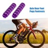 A ABSOPRO Rear Foot Pegs Footrests Purple for BMX MTB