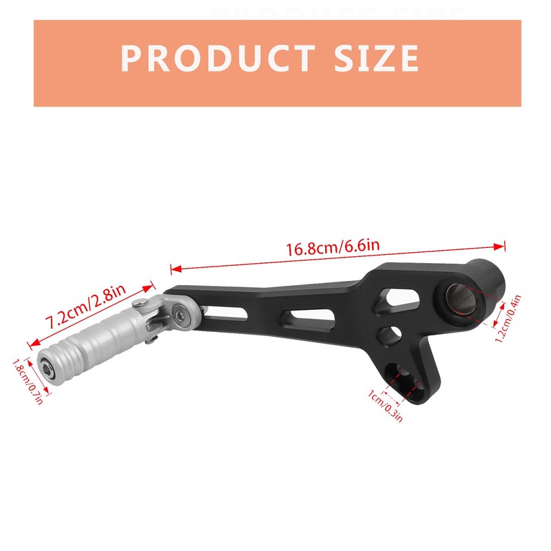 WORLDMOTOP Motorcycle Gear Shifter Shift Lever Shifter Pedal Replacement for