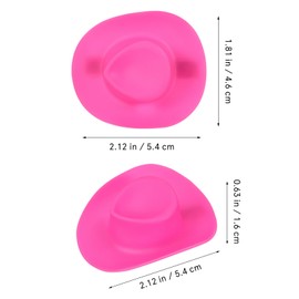 Beavorty Stylish Mini Hat Clips 10 Pcs No Crease Hairpin for Women Cowboy Clip for Parties