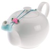 Westmark Set of 3 Teapots, Butterfly, Foam/Ceramic/Metal Teapot, 152722E3
