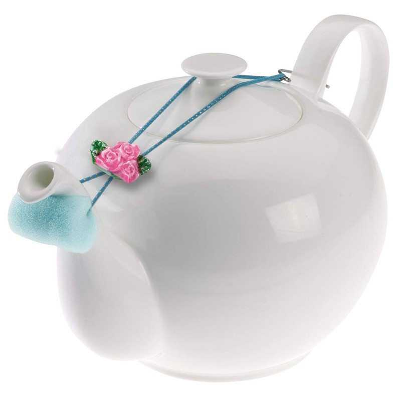 Westmark Set of 3 Teapots, Butterfly, Foam/Ceramic/Metal Teapot, 152722E3