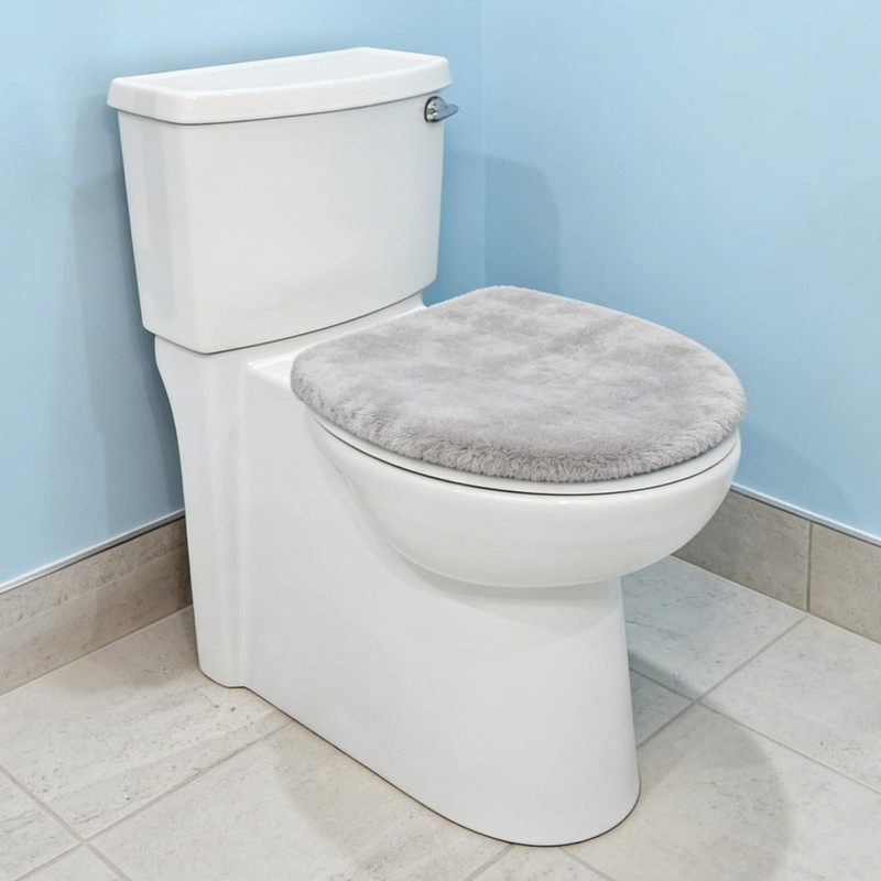 Microfiber Toilet Lid Cover – Soft, Absorbent & Machine-Washable Seat