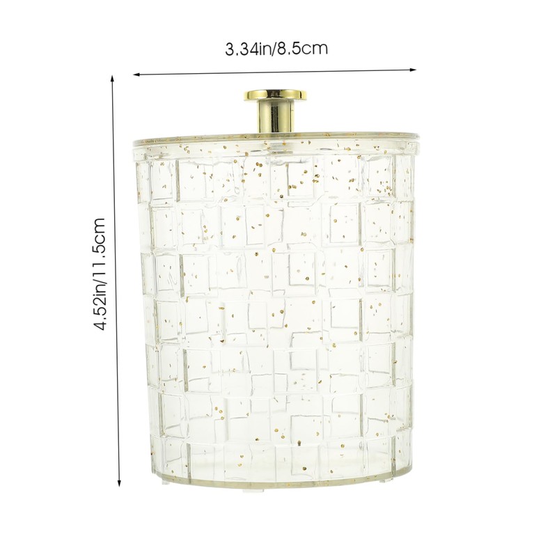 Ciieeo Cotton Swab Storage Case Container Makeup Cotton Organizer Box