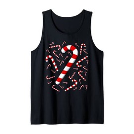 Candy Cane Candy Costume Stick Peppermint Flavor Christmas Tank Top