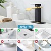 Midanya Waterfall Bathroom Faucets, Single Handle 1 Hole Bathroom Sink