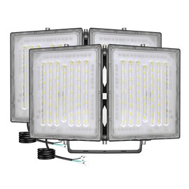 STASUN 2Pack 400W LED Flood Lights Outdoor - Super Bright 40000lm, 6000K Daylight White, IP66 Waterproof Stadium Lights for Arena, Backyard, Parking lot, Warehouse, UL Certification