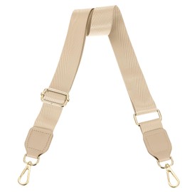 uxcell Wide Shoulder Strap, 3.8cm Adjustable Purse Strap Replacement Crossbody Strap for Shoulder Bag Handbag, Light Gold, Gold Square Mouth Buckle