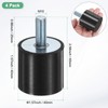 M METERXITY 4-Pack Rubber Mounts D40mmxH40mm Male Vibration Isolators Cylindrical