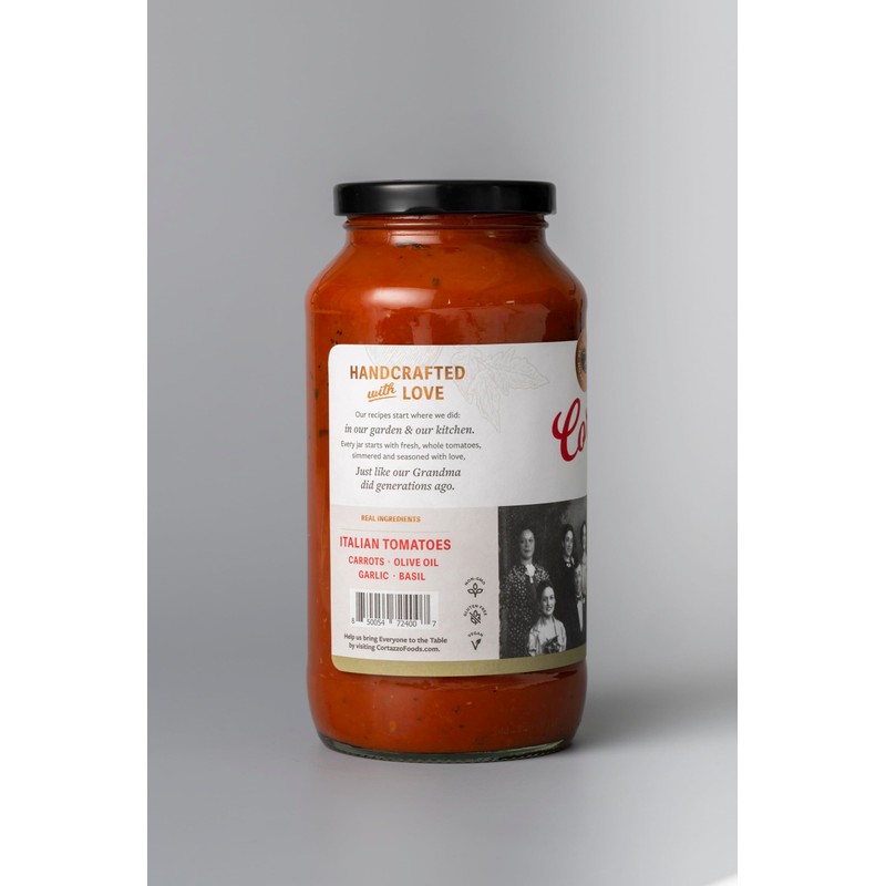 Cortazzo Marinara Sauce - Tomato & Basil Pasta Sauce |