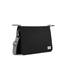 ROKA Carnaby XL Slim Crossbody Bags for Women & Men - 3 Compartments, Chunky Zip, Removable & Adjustable Strap for Phone, Wallet, Keys - Flax Yellow