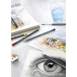 Faber-Castell Creative Studio Goldfaber Aqua Watercolour Pencil, (135), Purple Violet, Single Pencil, For Art, Craft, Drawing, Sketching, Home, School, University, Colouring