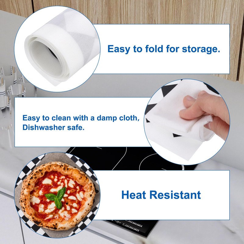 sourcing map Induction Cooktop Protector Mat, 21 x 35-inch Electric