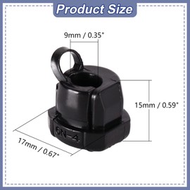 Fielect 60Pcs Round Cable Wire Strain Relief Bush Grommet 6N-4 Strain Relief Bushing Electric Cable Protection Cord Buckle