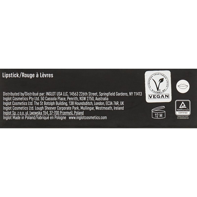 Inglot LipSatin Lipstick, Excellent Coverage, Makes Lips Smooth, Well Nourished