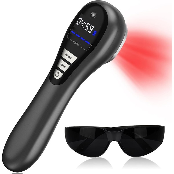 Handheld red Infrared Light Device, Cozion Cold Red Light Device Portable Infrared Light Device (14x650nm+3x808nm)