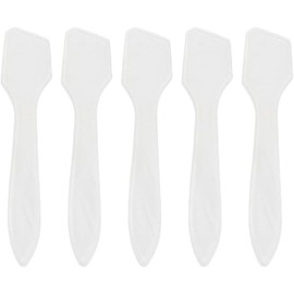 Healifty 50 Piezas Espátula Cosmética De Plástico Transparente Espátula para Maquillaje Y Mascarilla Facial Herramienta para Aplicar Crema Cosméticos Caseros Y Muestreo