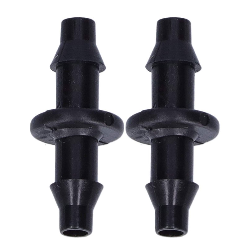 Deror 100pcs 4/7 Hose Connector 2 Way Watering Drip Connector