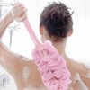 Bathroom accessories Shower towel Cleaning stick Ball Handle 1 Stick Shower Towel - Pink 5ea