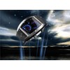 FANMIS Men's Digital Fashion Cobra LED Watches Silicone Iron Triangle