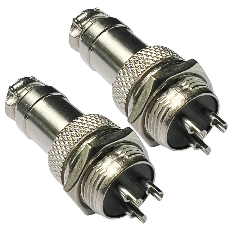 Cess Aviación Plug 3-Pins 16 mm Panel GX16 – 3