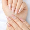Sethaxy Handmade Nail Tip, Short Ballerina Tip, Aurora, Press-On Nail,
