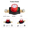 Side Post Battery Disconnect Switch, 12-48V Car Battery Kill Switch,
