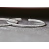 Larger Sterling Silver Hammered Thin Cuff Stacking Bracelet